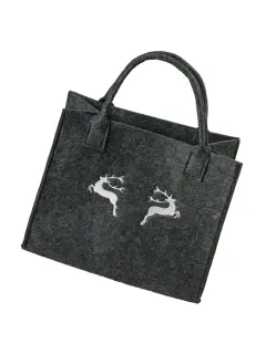Dunkelgraue Filztasche 